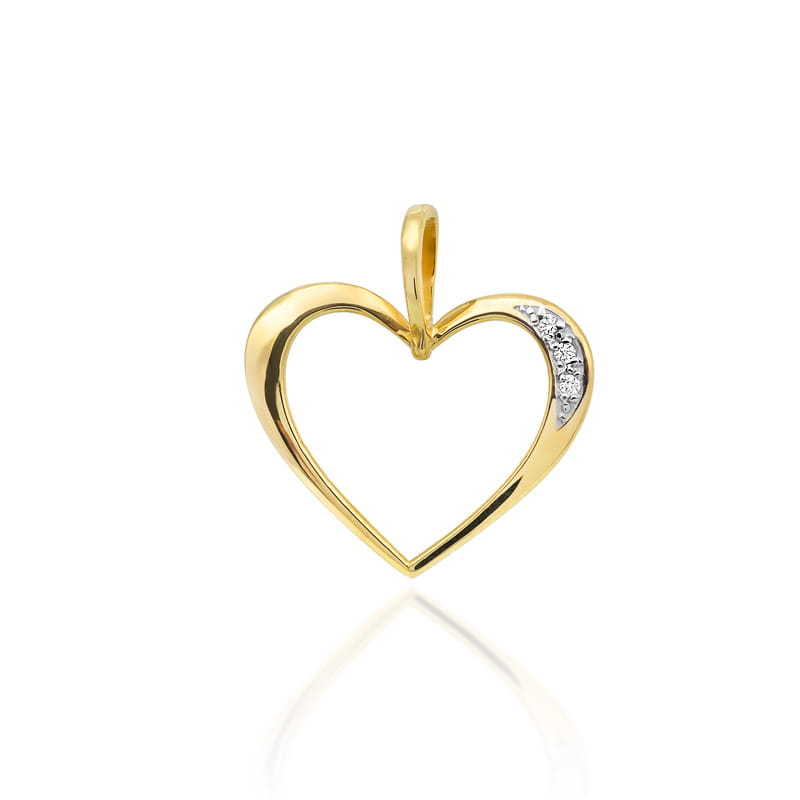 Gold Pendant With Diamonds