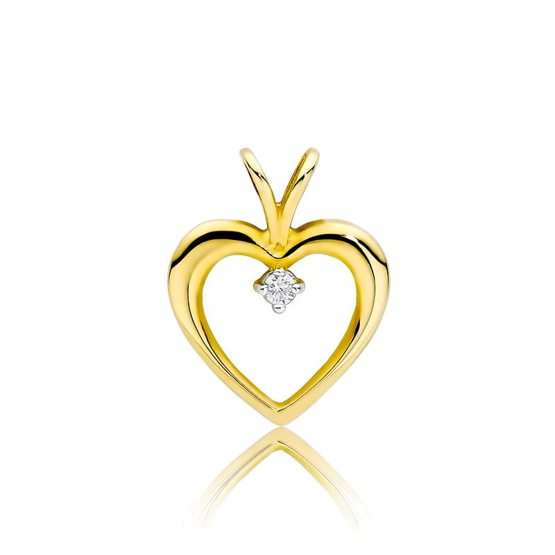 Gold Pendant With Diamond