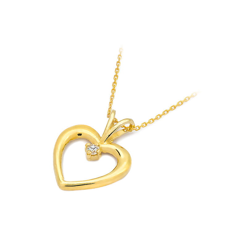 Gold Pendant With Diamond