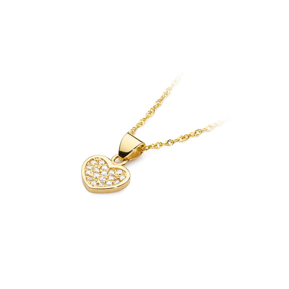Gold Pendant With Diamonds
