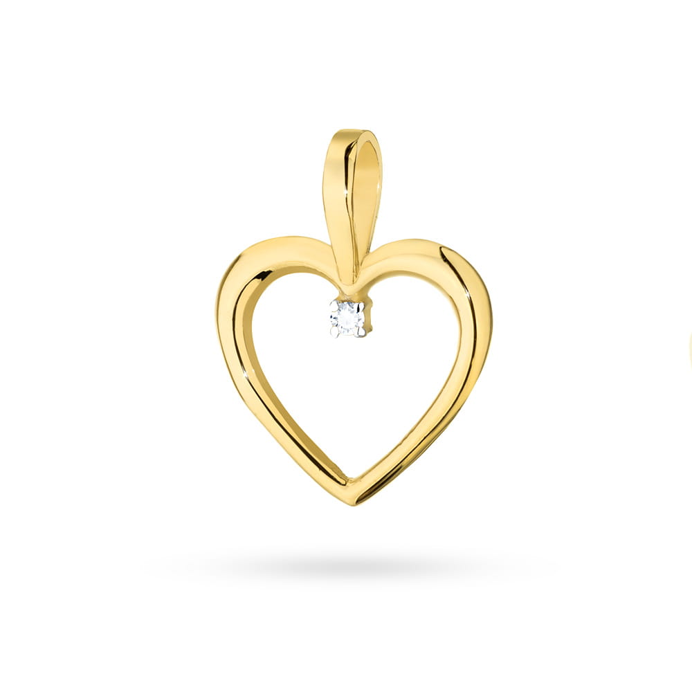 Gold Pendant With Diamond