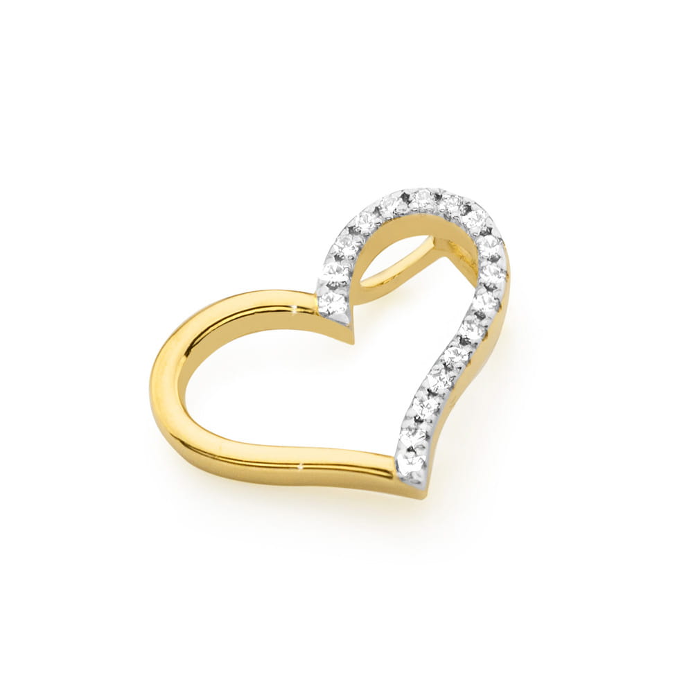Gold Pendant With Diamonds