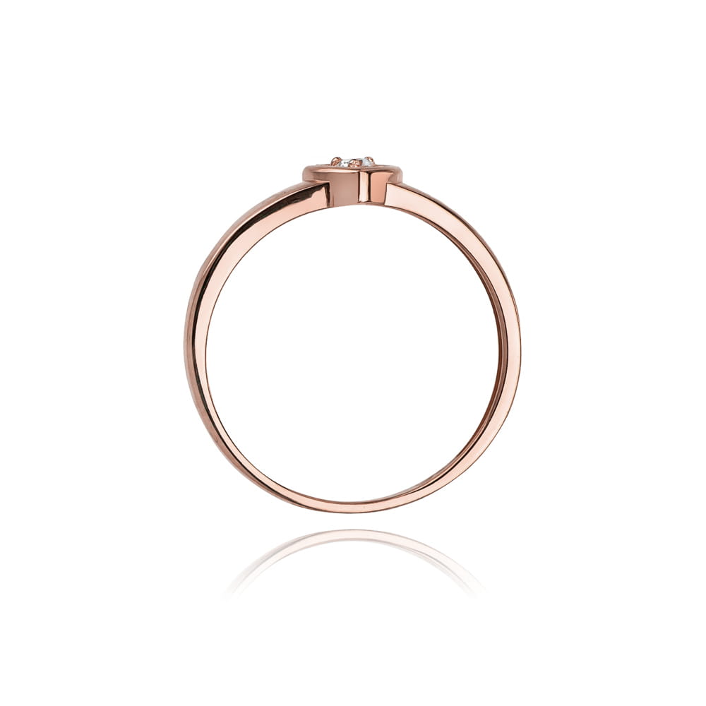 Gold Ring With Diamond 0.04ct