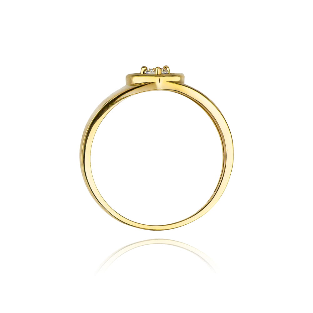 Gold Ring With Diamond 0.10ct