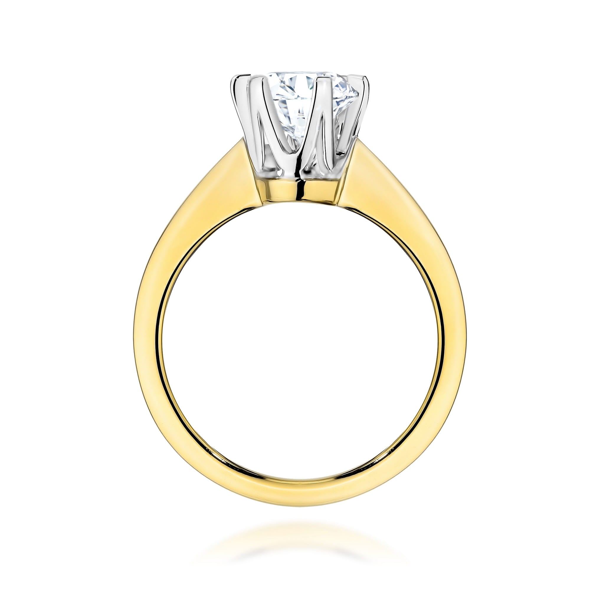 Gold Ring With Lab-Grown Diamond
