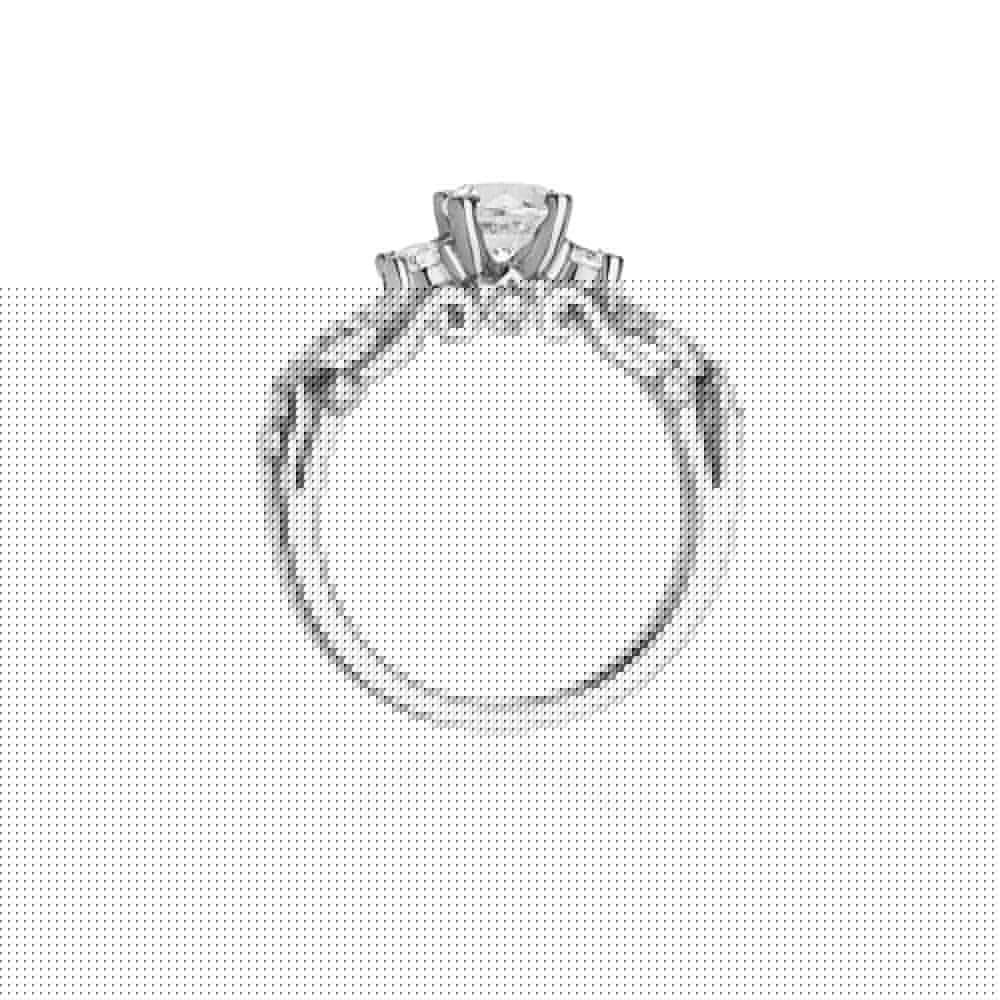Gold Ring With Diamonds 0.84ct