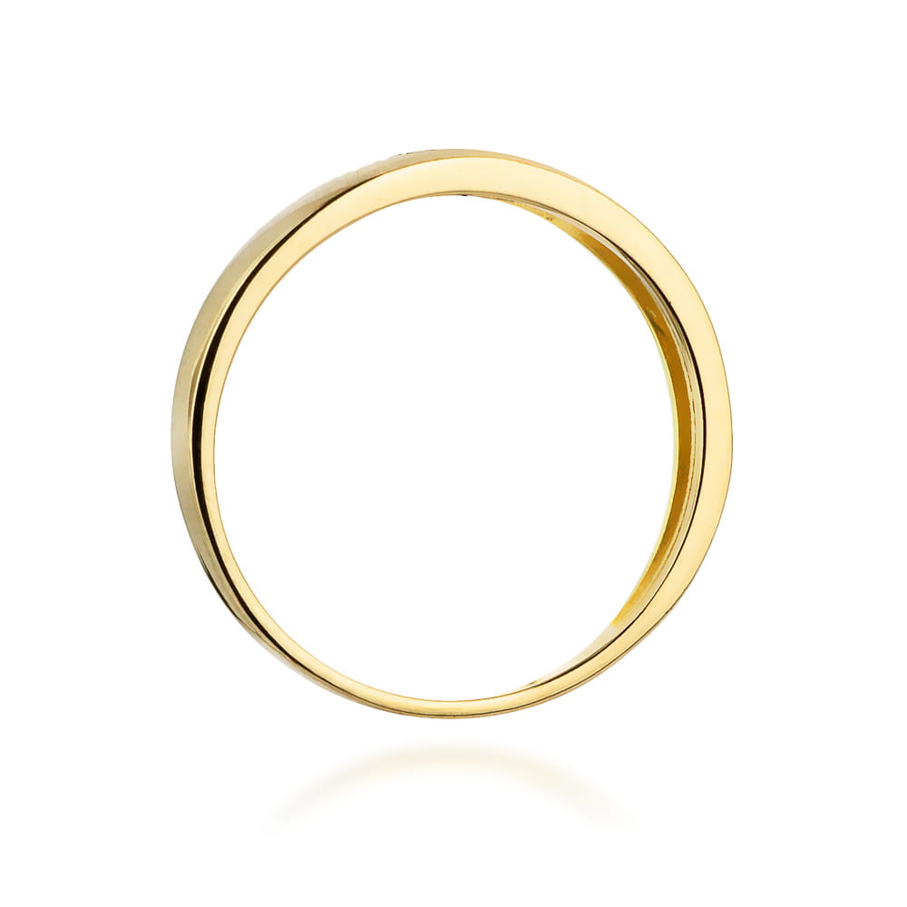 Gold Ring With Black Diamonds