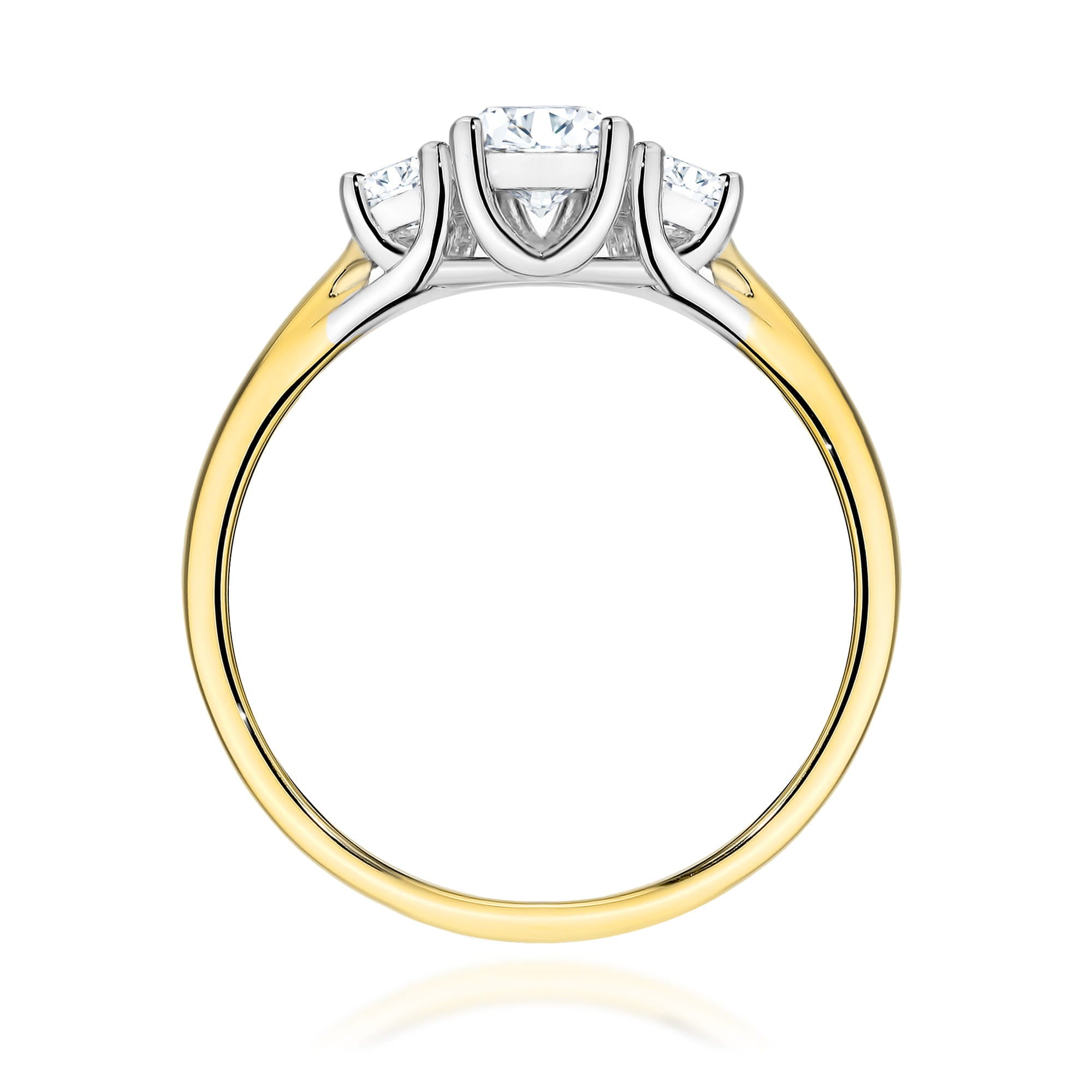 Gold Ring With Lab-Grown Diamonds