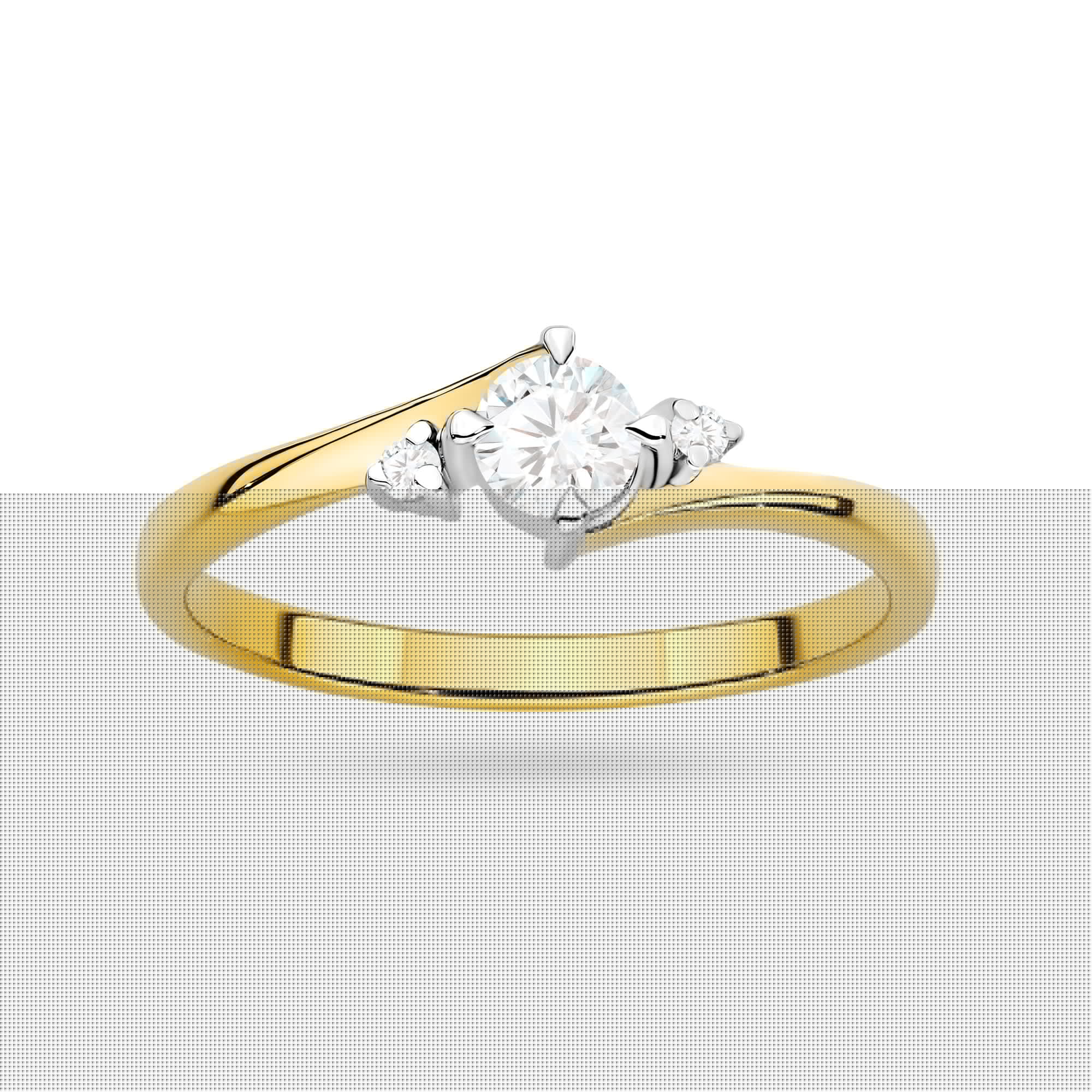 Gold Ring With Lab-Grown Diamonds