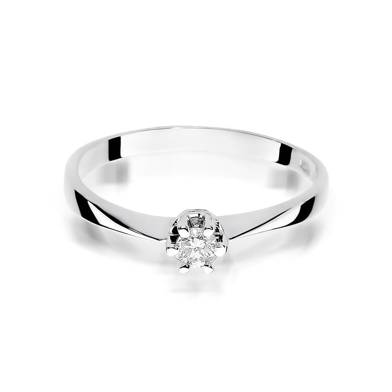 Gold Ring With Diamond 0.10ct