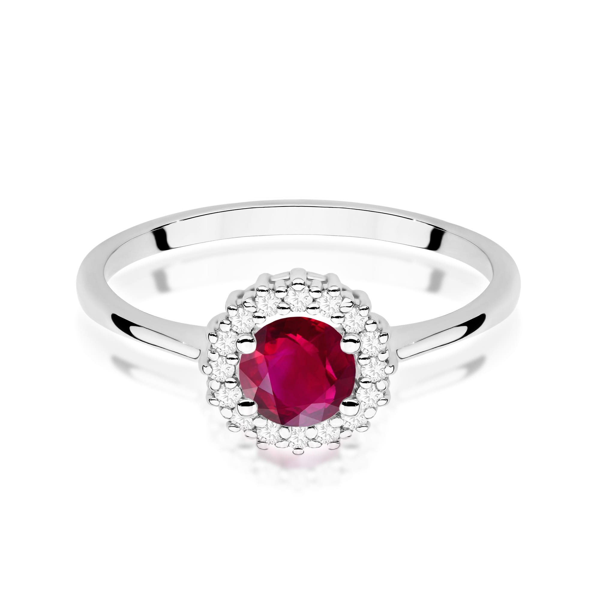 Gold Ring With Ruby And Diamonds