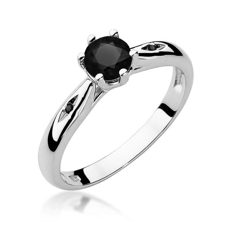 Gold Ring With Black Diamond