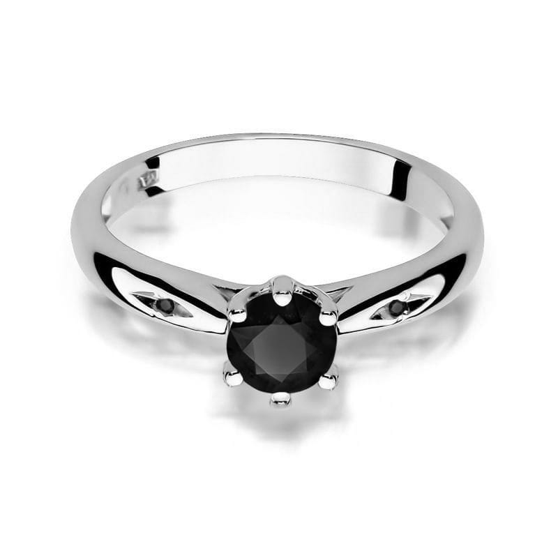Gold Ring With Black Diamond