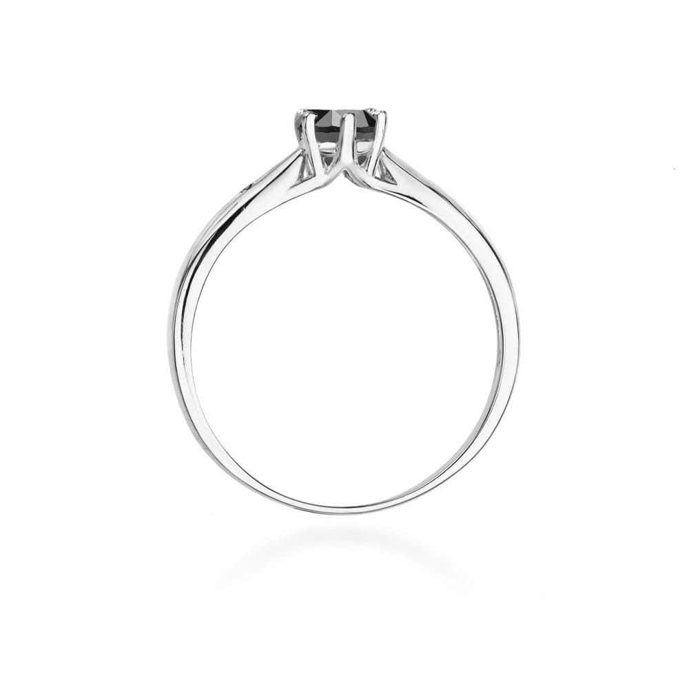 Gold Ring With Black Diamond