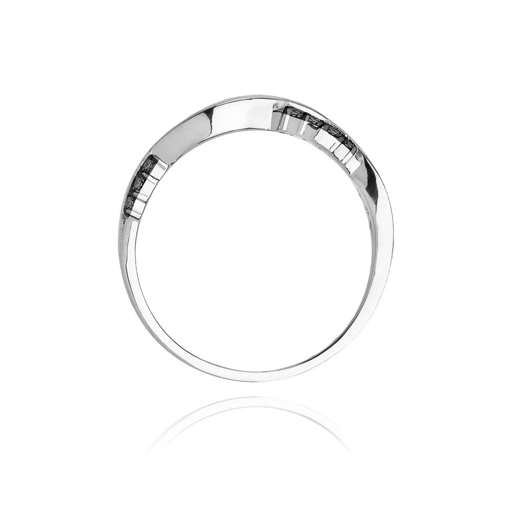 Gold Ring With Black Diamonds