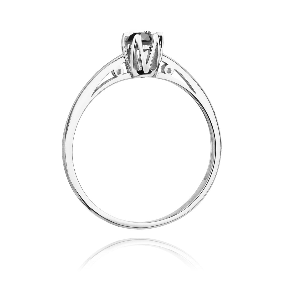 Gold Ring With Black Diamond
