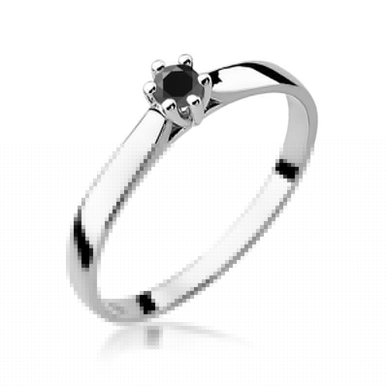 Gold Ring With Black Diamond
