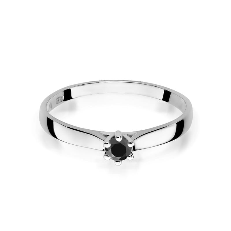 Gold Ring With Black Diamond