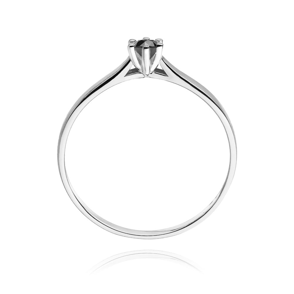 Gold Ring With Black Diamond