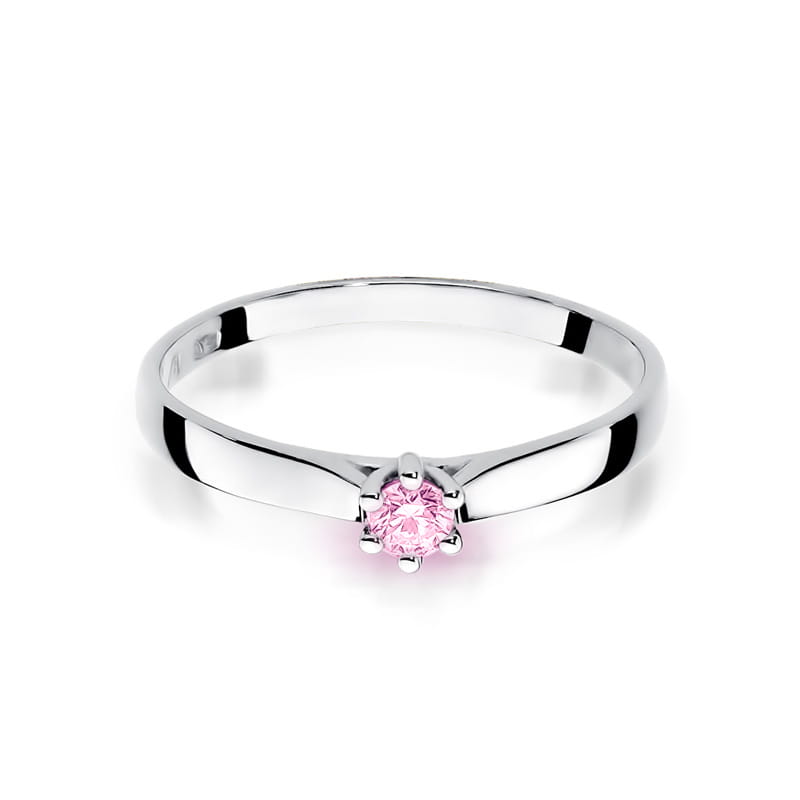 Gold Ring With Pink Topaz