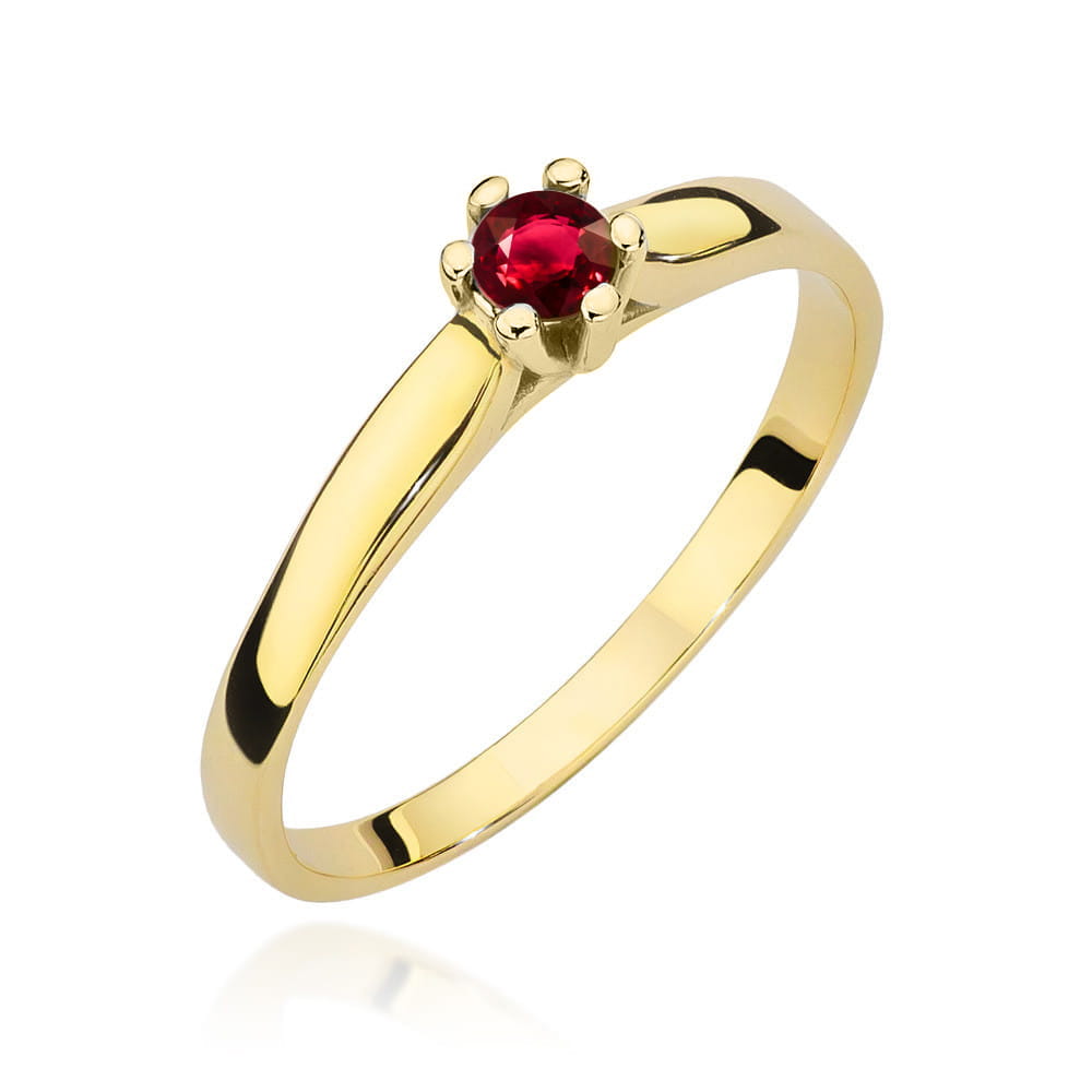 Gold Ring With Ruby