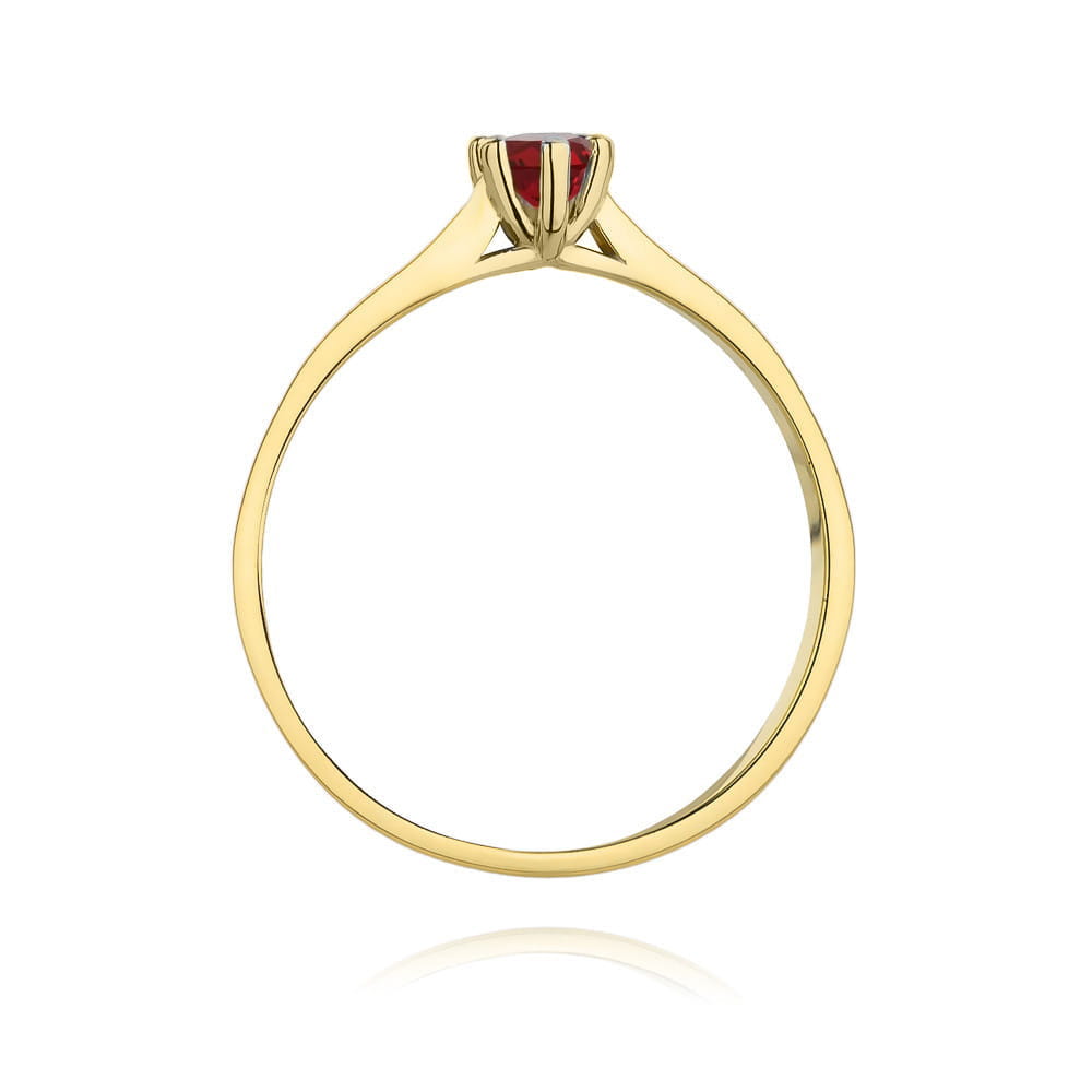 Gold Ring With Ruby