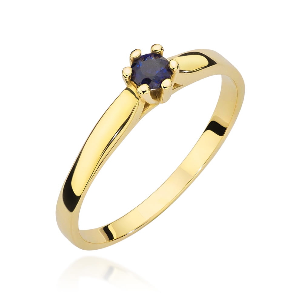 Gold Ring With Sapphire