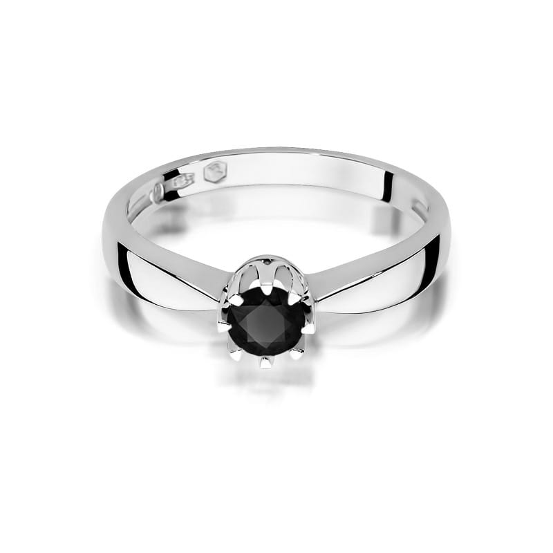 Gold Ring With Black Diamond