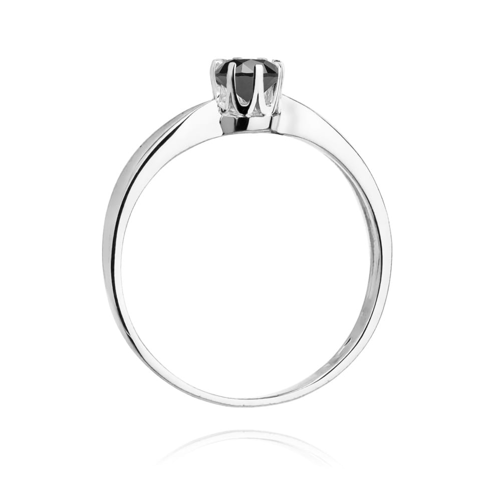 Gold Ring With Black Diamond