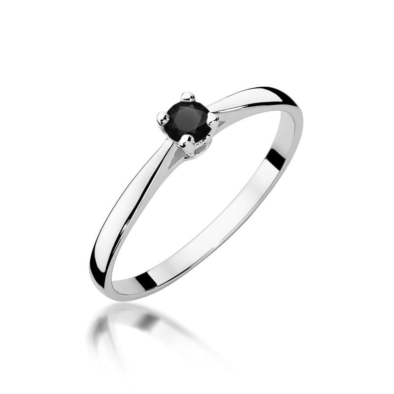 Gold Ring With Black Diamond