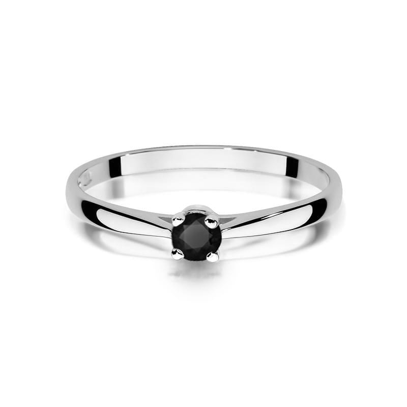 Gold Ring With Black Diamond