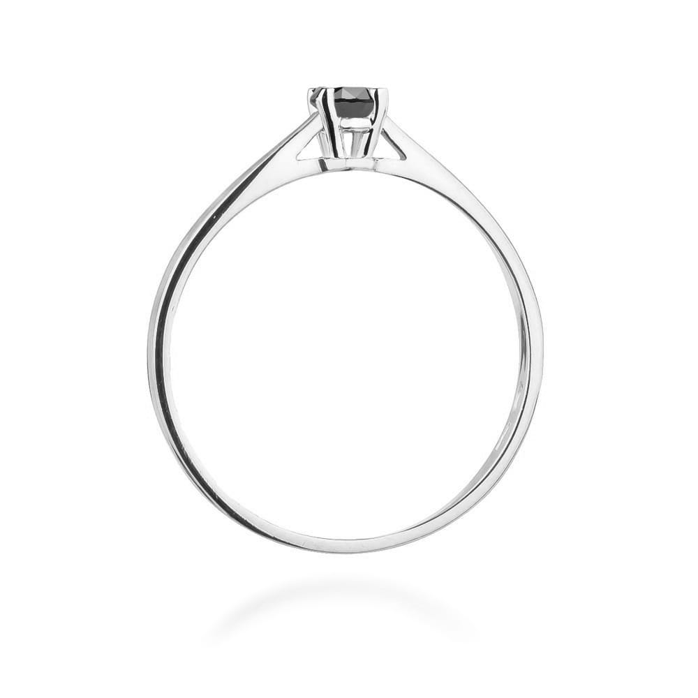 Gold Ring With Black Diamond