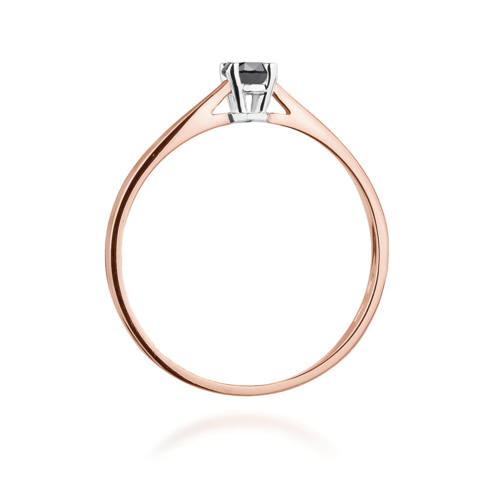 Gold Ring With Black Diamond