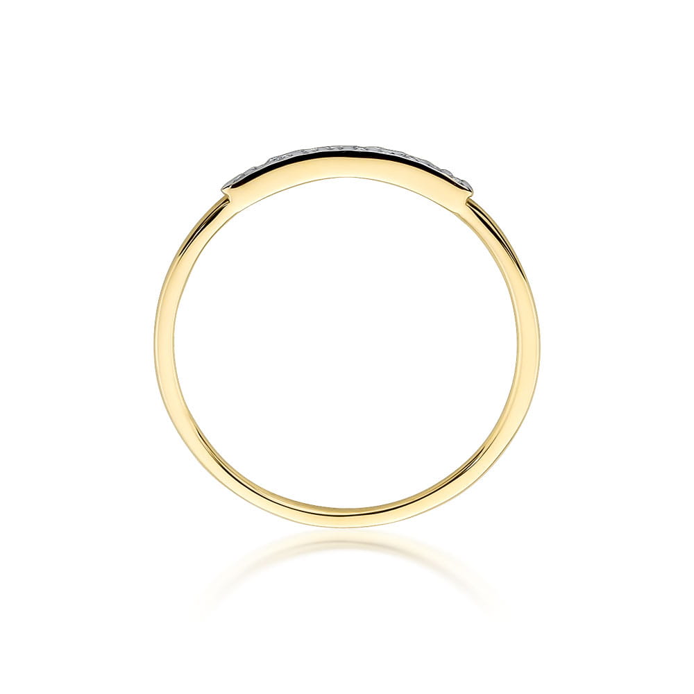 Gold Ring With Black Diamonds