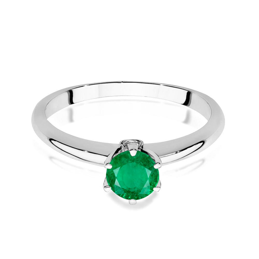 Gold Ring With Emerald And Diamonds
