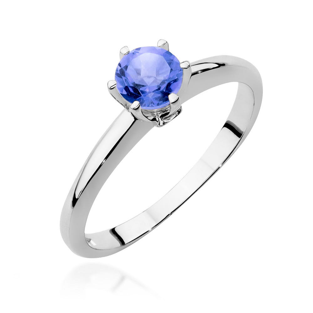 Gold Ring With Tanzanite And Diamonds