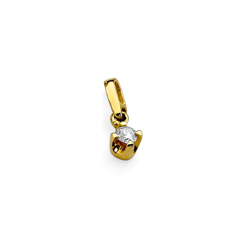 Gold Pendant With Diamond