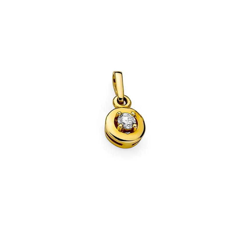 Gold Pendant With Diamond