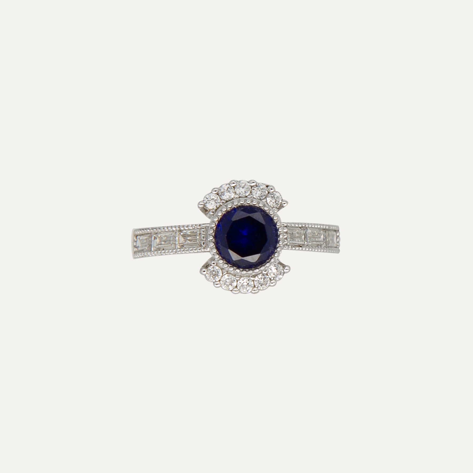 Auksinis žiedas „Mėlyna akis“