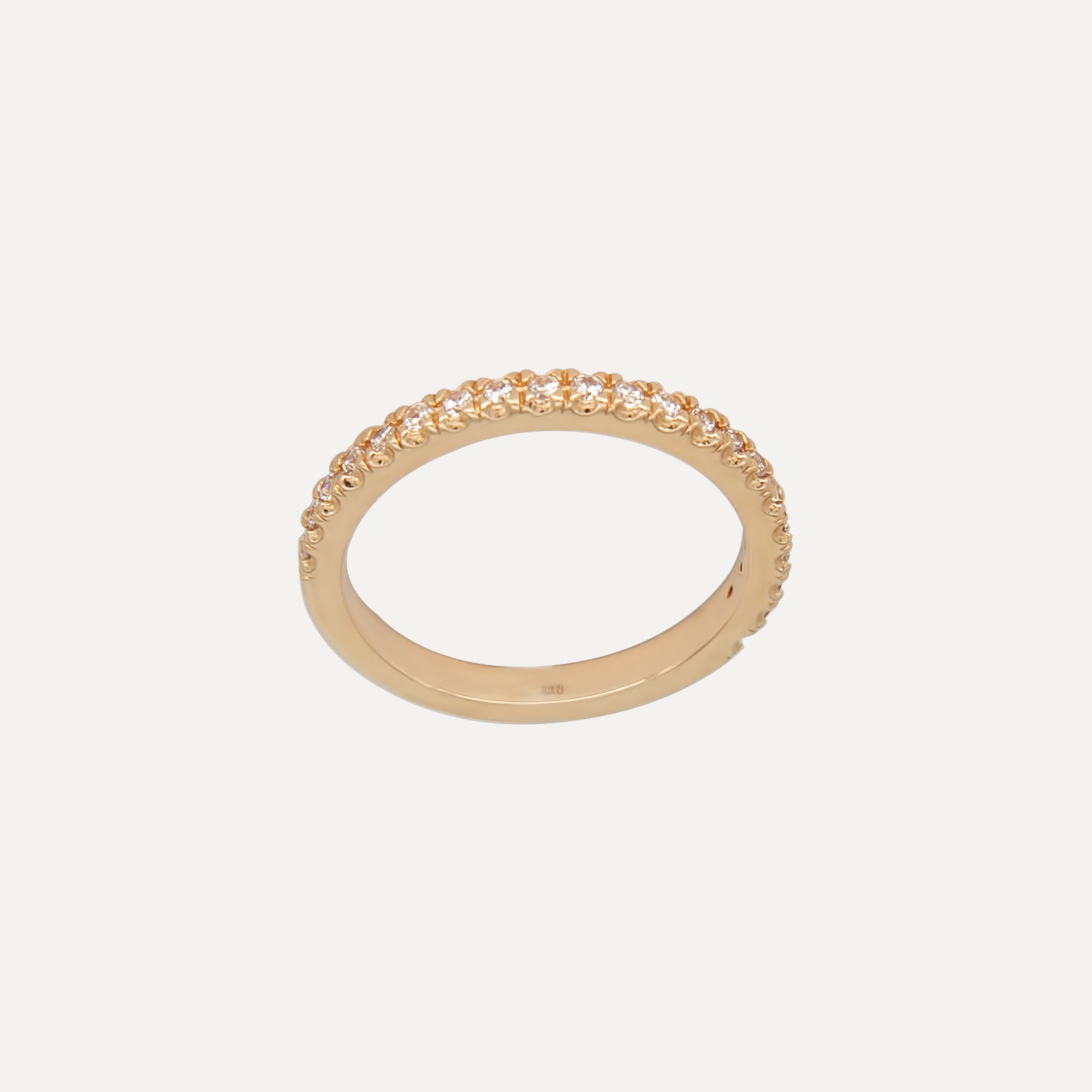 Auksinis žiedas „Pusjuostė-Klasikinė“