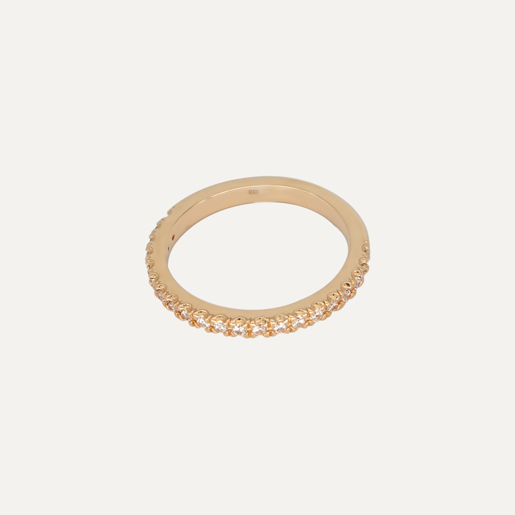 Auksinis žiedas „Pusjuostė-Klasikinė“