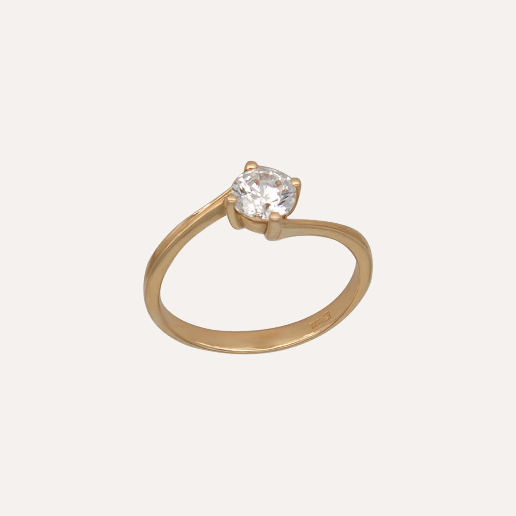 Auksinis žiedas „Riestas - sužadėtuvių“