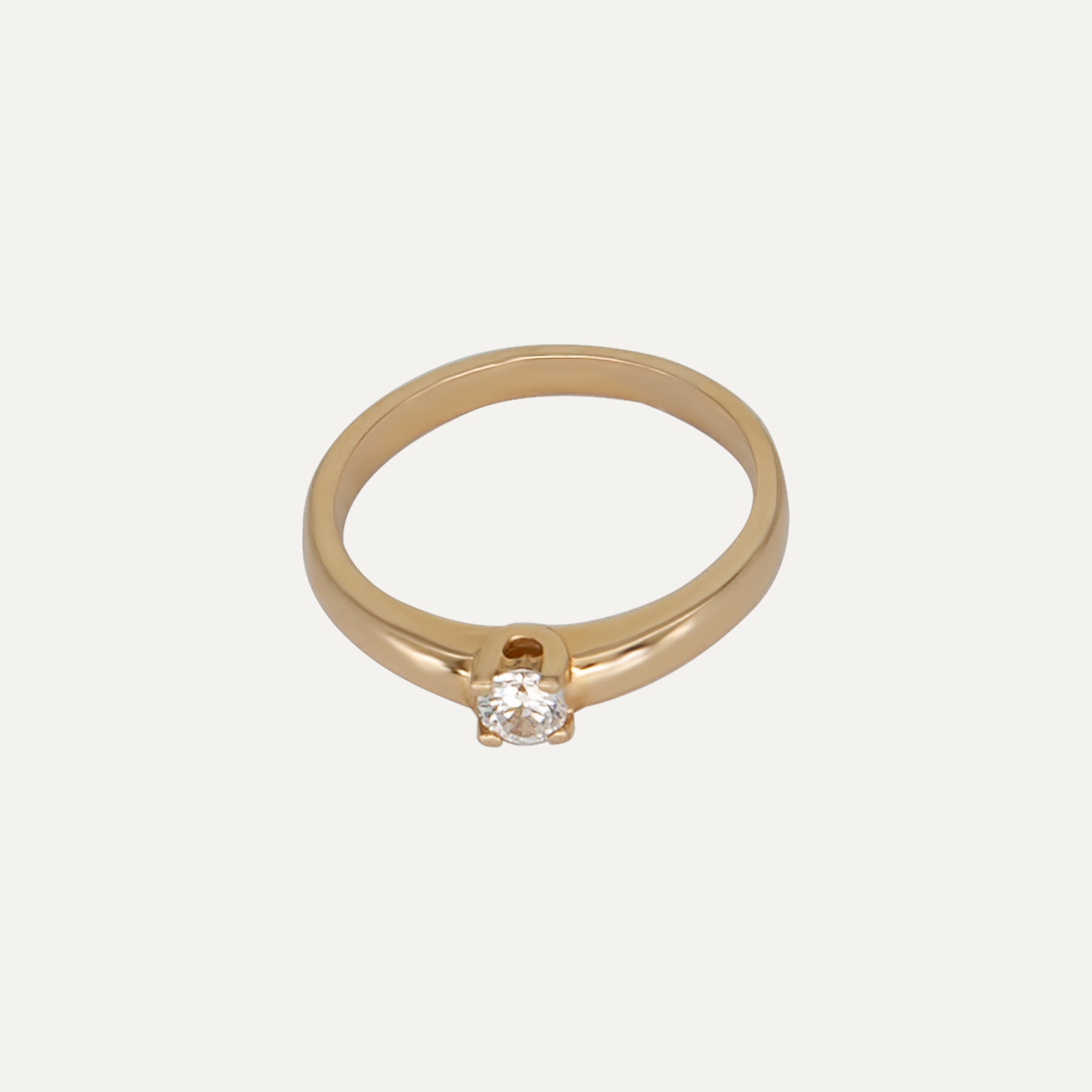 Auksinis žiedas „Klasikinis Sužadėtuvių - platus“